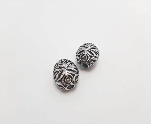 Antique Silver Plated beads - 44183