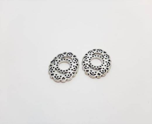Antique Silver Plated beads - 44185