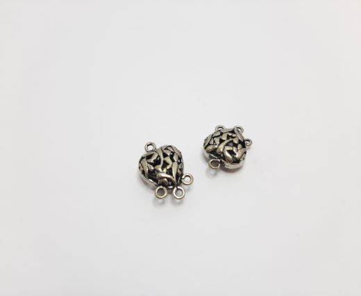 Antique Silver Plated beads - 44198
