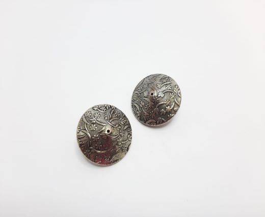 Antique Silver Plated beads - 44203