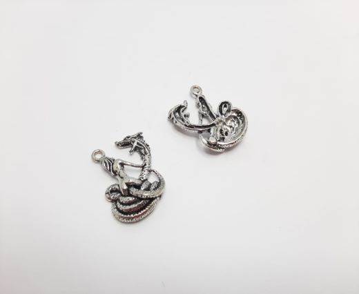 Antique Silver Plated beads - 44204