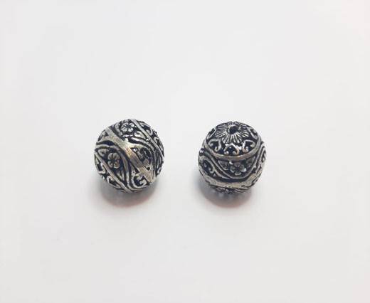 Antique Silver Plated beads - 44226