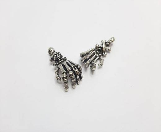 Antique Silver Plated beads - 44233