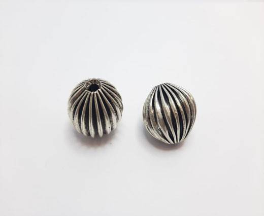 Antique Silver Plated beads - 44239