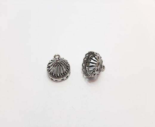 Antique Silver Plated beads - 44247