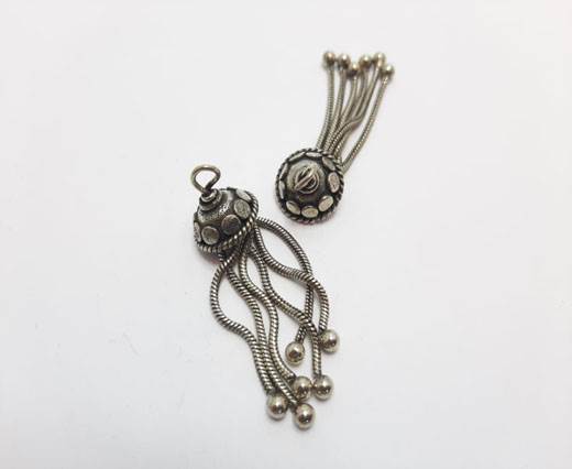 Antique Silver Plated beads - 44249