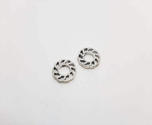 Antique Silver Plated beads - 44254
