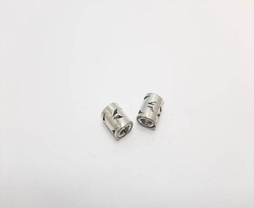 Antique Silver Plated beads - 44273