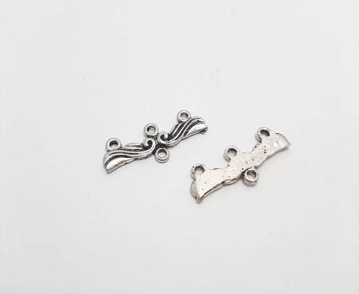 Antique Silver Plated beads - 44282