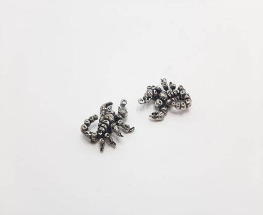 Antique Silver Plated beads - 44293