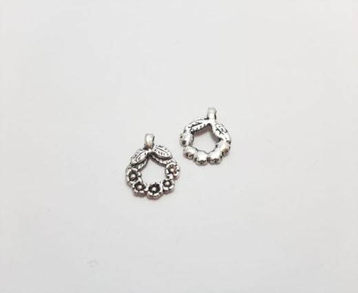 Antique Silver Plated beads - 44306