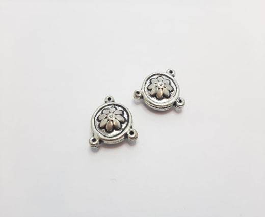 Antique Silver Plated beads - 44308