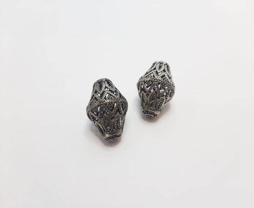 Antique Silver Plated beads - 44314