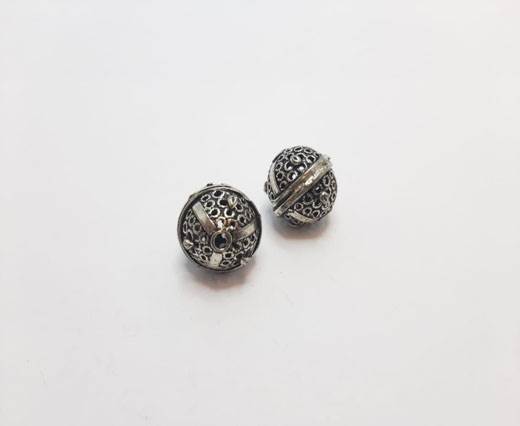 Antique Silver Plated beads - 44316