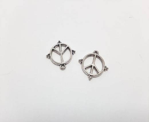 Antique Silver Plated beads - 44326