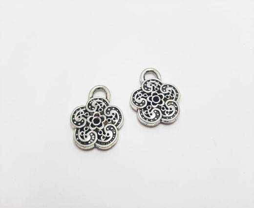 Antique Silver Plated beads - 44334