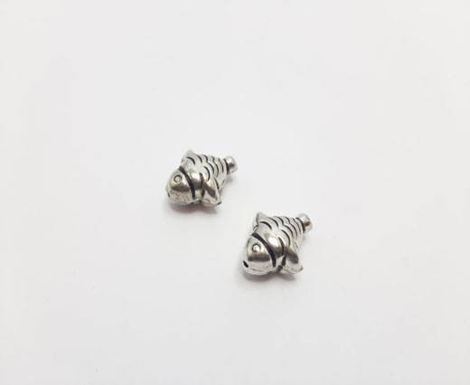 Antique Silver Plated beads - 44335