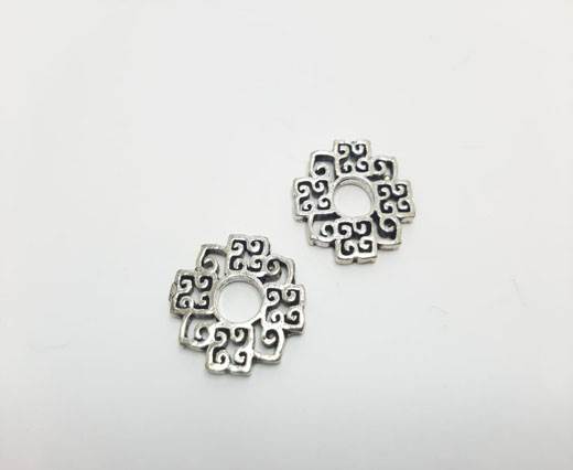 Antique Silver Plated beads - 44336