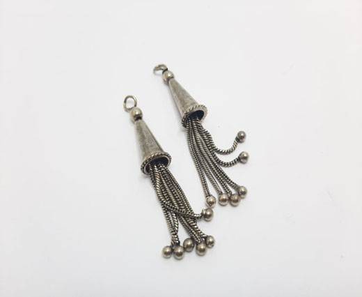 Antique Silver Plated beads - 44337