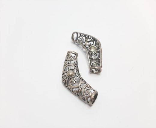 Antique Silver Plated beads - 44340
