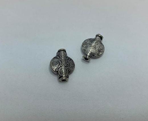 Antique Silver Plated beads - 44345