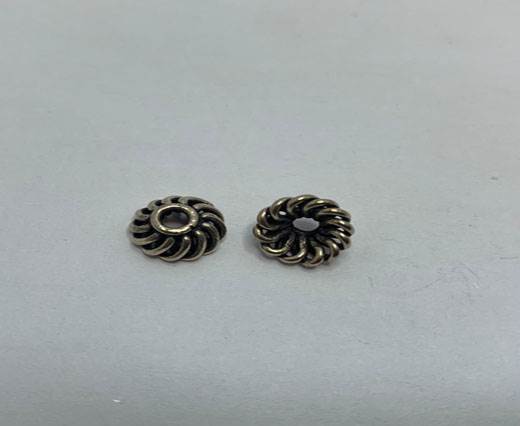 Antique Silver Plated beads - 44346