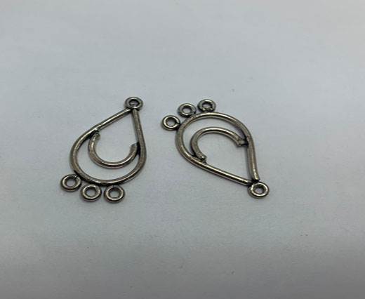 Antique Silver Plated beads - 44347