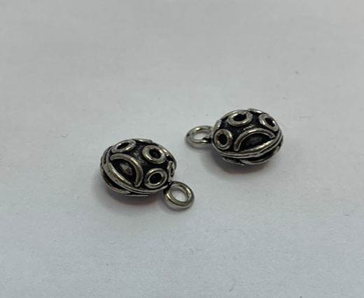 Antique Silver Plated beads - 44348