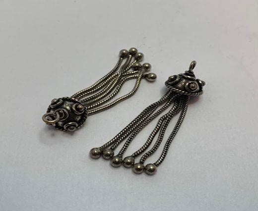 Antique Silver Plated beads - 44352