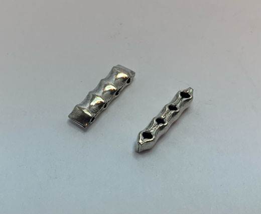 Antique Silver Plated beads - 44359
