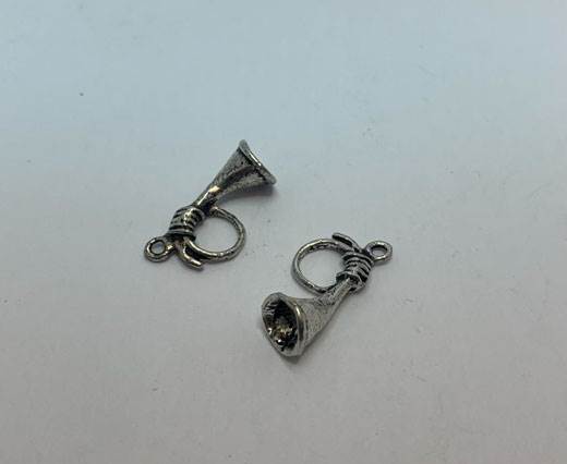 Antique Silver Plated beads - 44366