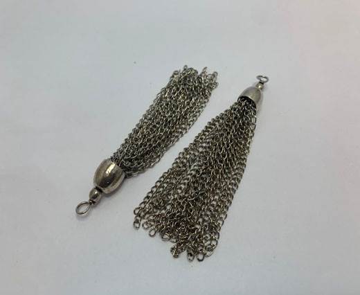 Antique Silver Plated beads - 44367