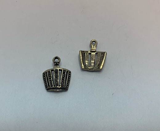 Antique Silver Plated beads - 44368