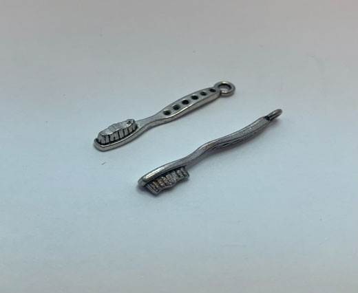 Antique Silver Plated beads - 44369