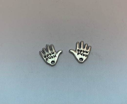 Antique Silver Plated beads - 44371