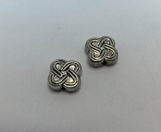 Antique Silver Plated beads - 44373