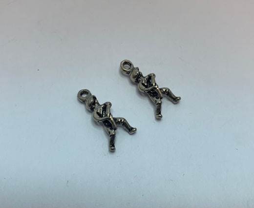 Antique Silver Plated beads - 44374
