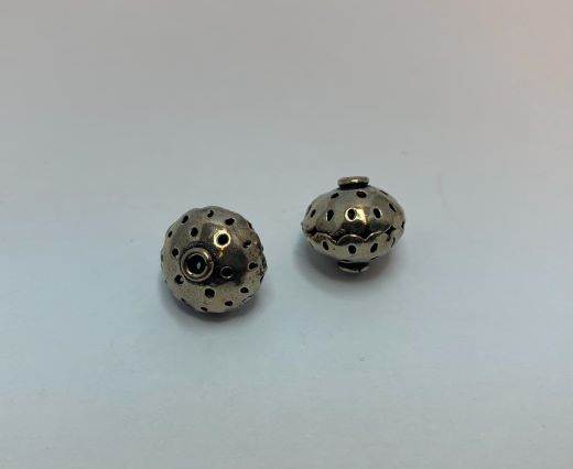 Antique Silver Plated beads - 44378