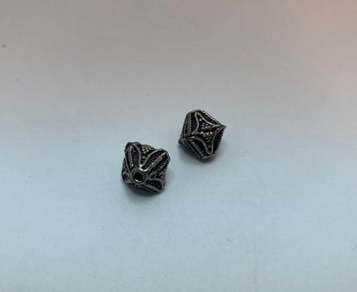 Antique Silver Plated beads - 44381