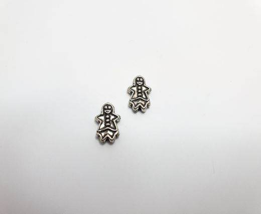 Antique Silver Plated beads - 44390