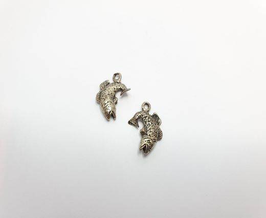 Antique Silver Plated beads - 44403
