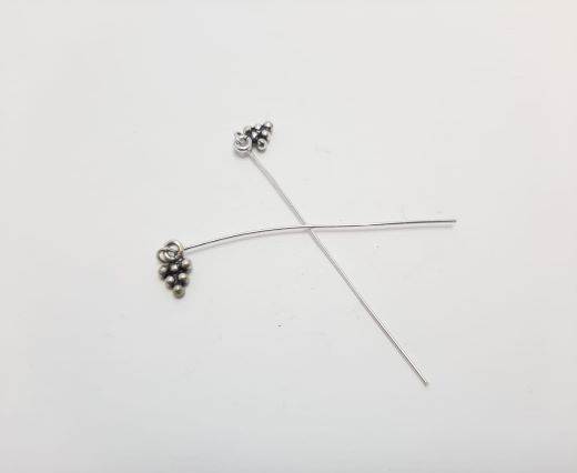 Antique Silver Plated beads - 44429