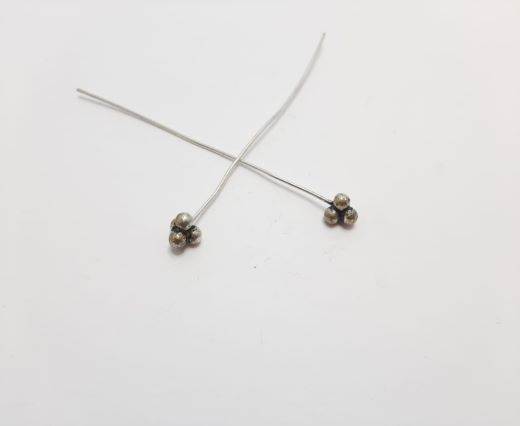 Antique Silver Plated beads - 44430