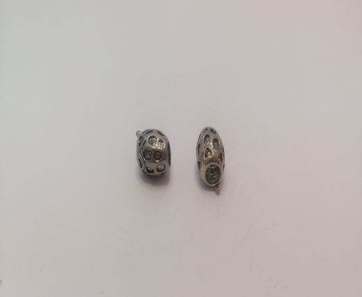 Antique Silver Plated beads - 44448
