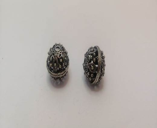 Antique Silver Plated beads - 44455