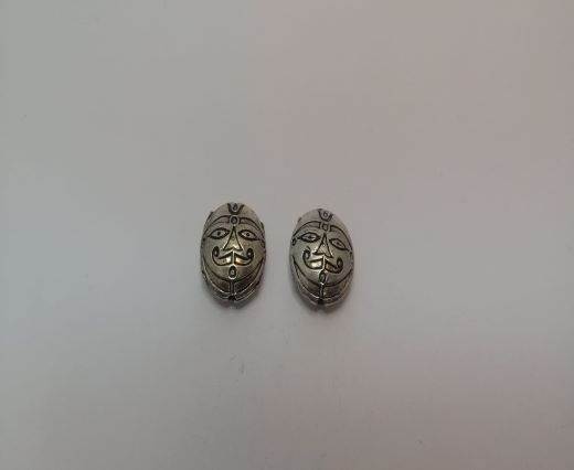 Antique Silver Plated beads - 44457
