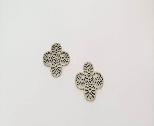 Antique Silver Plated beads - 44464