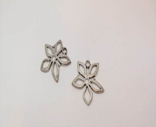 Antique Silver Plated beads - 44466