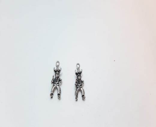 Antique Silver Plated beads - 44698