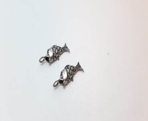 Antique Silver Plated beads - 44699